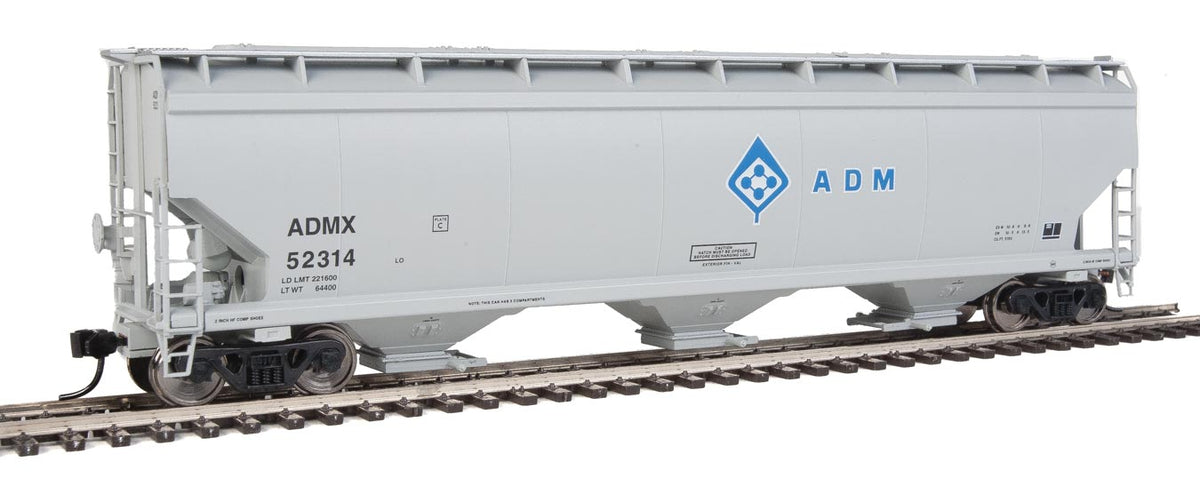  Walthers Mainline 910-7658 HO Scale 60' NSC 5150 3 Bay Covered Hopper ADMX 52314
