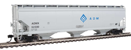  Walthers Mainline 910-7659 HO Scale 60' NSC 5150 3 Bay Covered Hopper ADMX 52330 - USED