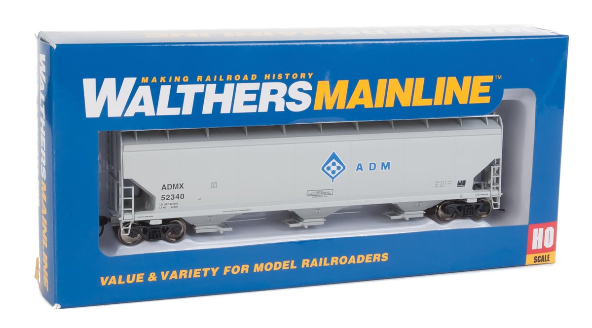  Walthers Mainline 910-7660 HO Scale 60' NSC 5150 3 Bay Covered Hopper ADMX 52340