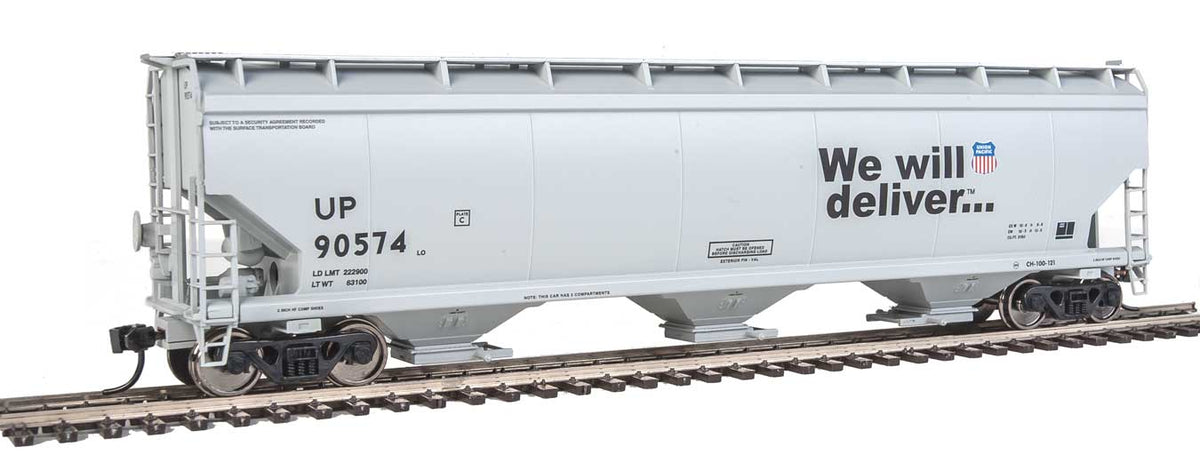  Walthers Mainline 910-7678 HO Scale 60' NSC 5150 3 Bay Covered Hopper Union Pacific UP 90574