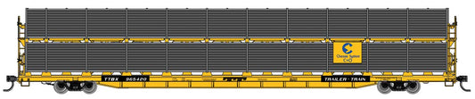  Walthers Mainline 910-8108 HO Scale 89' Bi-Level Shielded Auto Rack Chessie C&O 965450