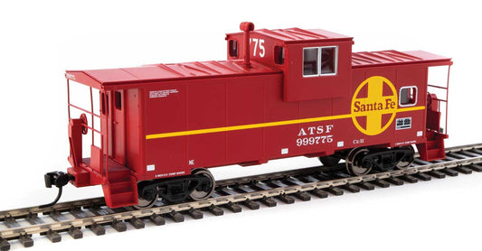  Walthers Mainline 910-8708 HO Scale Extended Wide Vision Caboose Santa Fe ATSF 999775