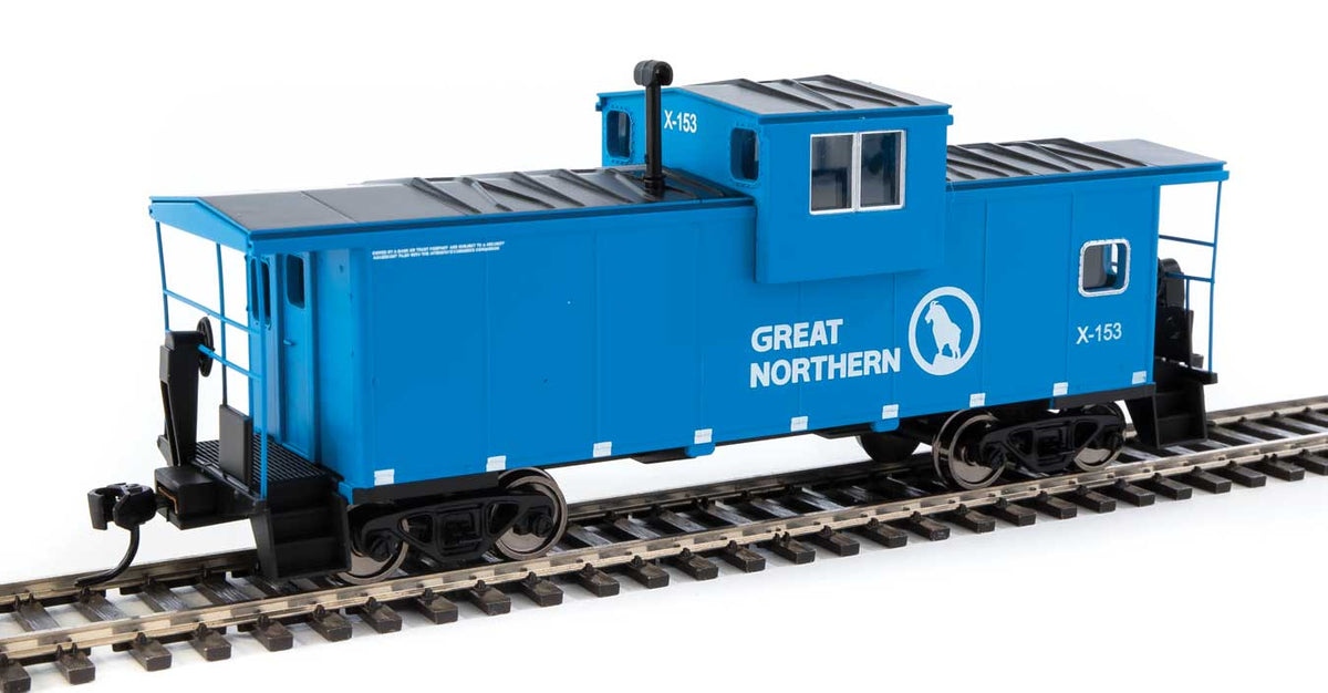 Walthers Mainline 910-8717 HO Scale Extended Wide Vision Caboose Great Northern GN X-154