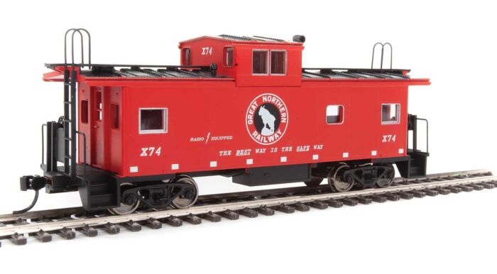  Walthers Mainline 910-8753 HO Scale Wide Vision Caboose Great Northern GN X74