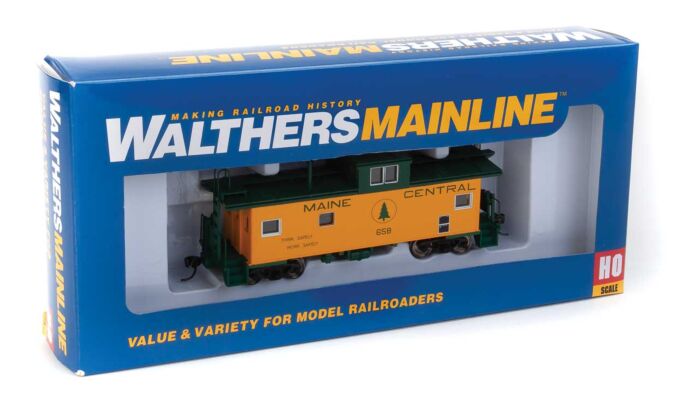  Walthers Mainline 910-8755 HO Scale Wide Vision Caboose Maine Central MEC 658