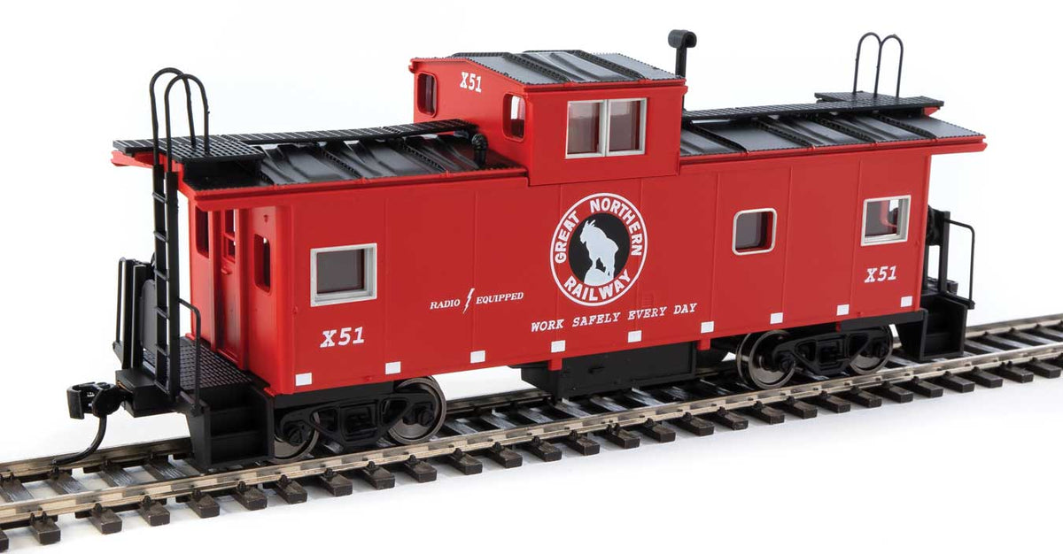  Walthers Mainline 910-8767 HO Scale Wide Vision Caboose Great Northern GN X51