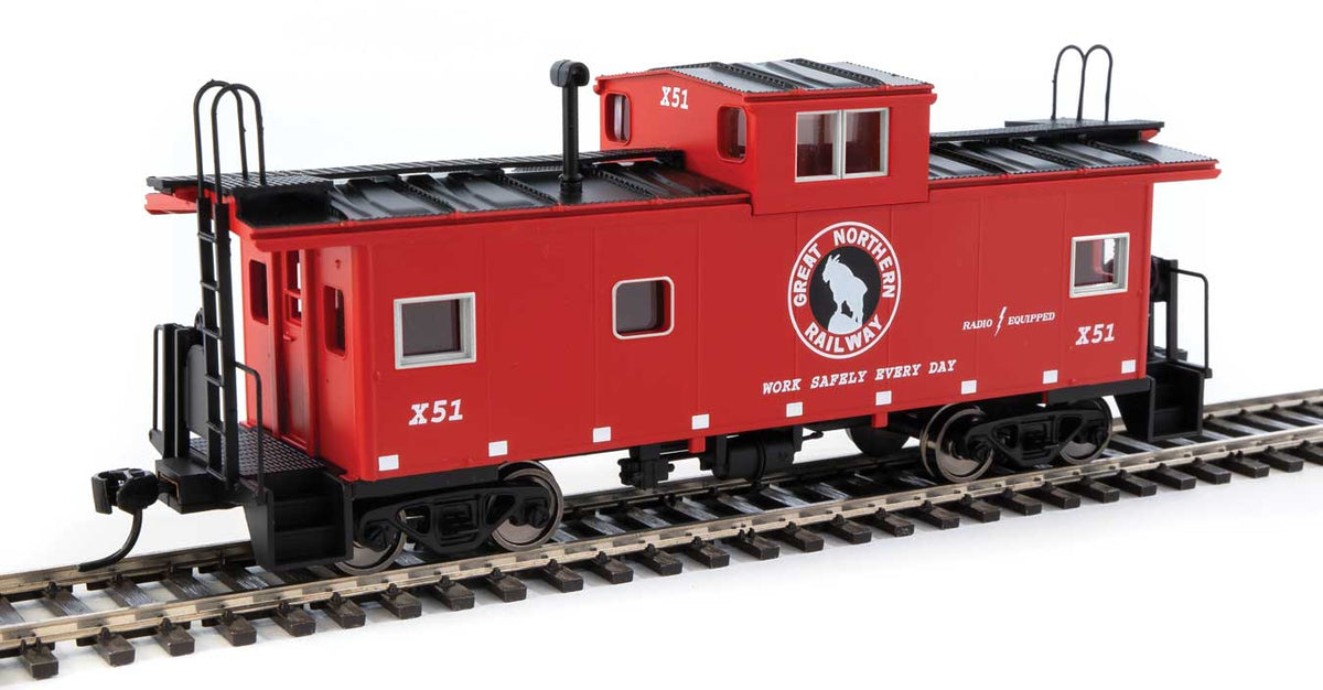  Walthers Mainline 910-8767 HO Scale Wide Vision Caboose Great Northern GN X51