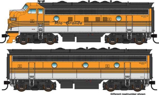  Walthers Mainline 910-9954 HO Scale EMD F7A-B Diesel Set Rio Grande D&RGW 5714/5713